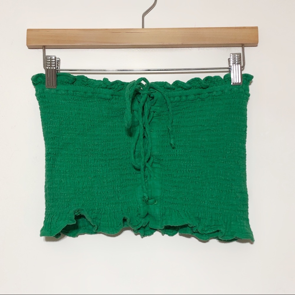 American Eagle Smocked Corset Top